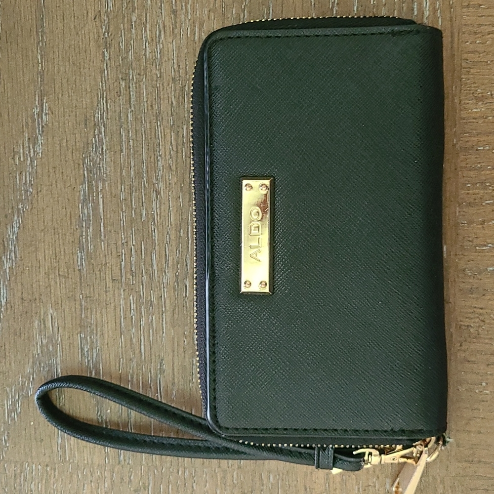 Aldo Black Wristlet Wallet